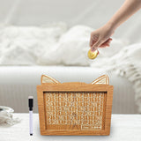 Maxbell Wooden Money Box Creative Money Saver for DIY Decoration Living Room Nursery 1000 EUR