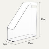 Maxbell Vertical Slim Desktop Magazine File Holder Folder Rack for Notebooks Binders