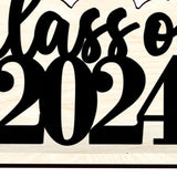 Maxbell Table Toppers for Senior High School Freestanding for Mantel Party Bookshelf Black