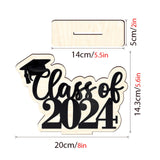 Maxbell Table Toppers for Senior High School Freestanding for Mantel Party Bookshelf Black