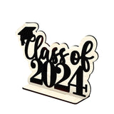 Maxbell Table Toppers for Senior High School Freestanding for Mantel Party Bookshelf Black