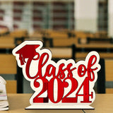 Maxbell Table Toppers for Senior High School Freestanding for Mantel Party Bookshelf Red