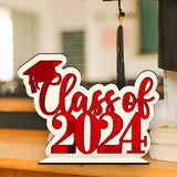 Maxbell Table Toppers for Senior High School Freestanding for Mantel Party Bookshelf Red