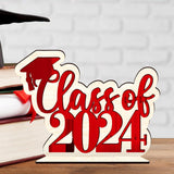 Maxbell Table Toppers for Senior High School Freestanding for Mantel Party Bookshelf Red