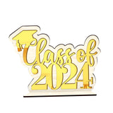 Maxbell Table Toppers for Senior High School Freestanding for Mantel Party Bookshelf Gold