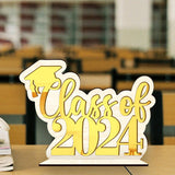 Maxbell Table Toppers for Senior High School Freestanding for Mantel Party Bookshelf Gold