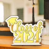 Maxbell Table Toppers for Senior High School Freestanding for Mantel Party Bookshelf Gold