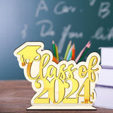 Maxbell Table Toppers for Senior High School Freestanding for Mantel Party Bookshelf Gold