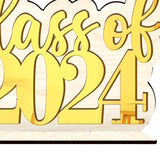 Maxbell Table Toppers for Senior High School Freestanding for Mantel Party Bookshelf Gold