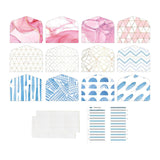 Maxbell 12 Pieces Cash Envelopes for Budgeting Accounting Organizer Binder Envelopes Style B