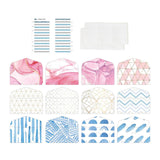 Maxbell 12 Pieces Cash Envelopes for Budgeting Accounting Organizer Binder Envelopes Style B