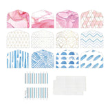 Maxbell 12 Pieces Cash Envelopes for Budgeting Accounting Organizer Binder Envelopes Style B