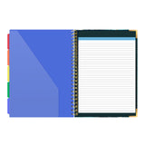 Maxbell Spiral Clipboard Folio with Notepad Clipboard Folder with Storage for Office