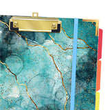 Maxbell Spiral Clipboard Folio with Notepad Clipboard Folder with Storage for Office