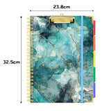 Maxbell Spiral Clipboard Folio with Notepad Clipboard Folder with Storage for Office