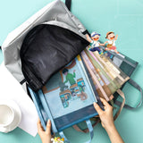 Maxbell 15Pcs Mesh Zipper Pouch Nylon Folder Document Pockets for Organizing Storage