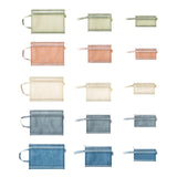Maxbell 15Pcs Mesh Zipper Pouch Nylon Folder Document Pockets for Organizing Storage