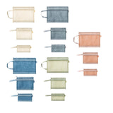 Maxbell 15Pcs Mesh Zipper Pouch Nylon Folder Document Pockets for Organizing Storage