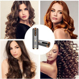 Maxbell Cordless Hair Curler Automatic Curling Roller Electric Ceramic Portable USB Rechargeable Travel 6 Adjustable Temp Selections Auto Rotating Ceramic Barrel Hair Curler Iron Wand For Hair Styling - Aladdin Shoppers