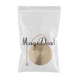 Maxbell 7Inch Hand Gong Cymbals Brass Copper Chapel Opera Percussion Musical Instruments with Round Play Hammer (18cm)