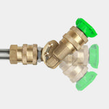 Maxbell 7pcs Brass Power Washer Spray Nozzle Tips Quick Connect Pivoting Coupler, 1/4 inch, 5000 PSI