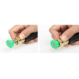 7pcs Brass Power Washer Spray Nozzle Tips Quick Connect Pivoting Coupler, 1/4 inch, 5000 PSI - Aladdin Shoppers