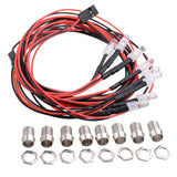 8 LED Light Kit Headlights Taillight White Yellow Red for 1/5 1/8 1/10 1/12 1/16 RC DIY Parts - Aladdin Shoppers