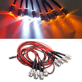 8 LED Light Kit Headlights Taillight White Yellow Red for 1/5 1/8 1/10 1/12 1/16 RC DIY Parts - Aladdin Shoppers