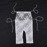Max Baby Girl Lace Floral Romper Bodysuit Jumpsuit Playsuit Outfits White