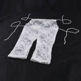 Max Baby Girl Lace Floral Romper Bodysuit Jumpsuit Playsuit Outfits White