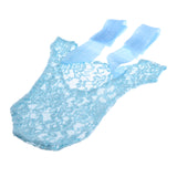 Maxbell Infant Baby Lace Romper Bow Back Bodysuit Photo Photography Prop Blue