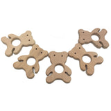 Maxbell Cute Safe Natural Wooden Baby Teether Teething Toy Shower New Bear