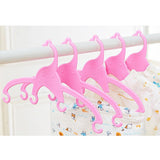 Maxbell 15 Pcs Baby Children Kids Clothes Coat Hangers Notched Trousers Garment Pink