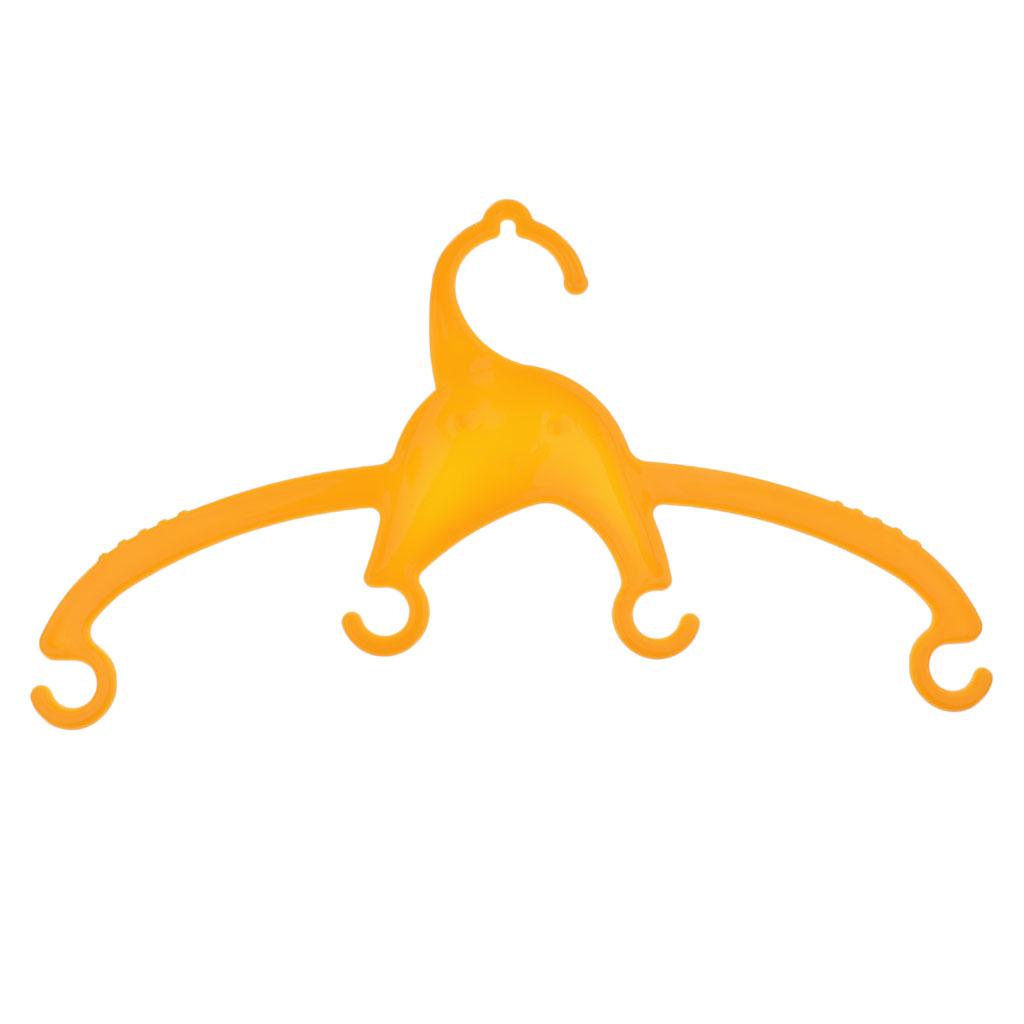 Maxbell 15 Pcs Baby Children Kids Clothes Coat Hangers Notched Trousers Garment Orange
