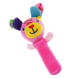 Maxbell 2 Pcs Baby Wrist Hand Bell Rattle Soft Plush Stuffed Educational Toy