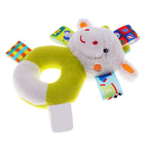 Maxbell 2 Pcs Baby Wrist Hand Bell Rattle Soft Plush Stuffed Educational Toy