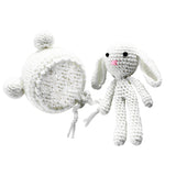 Maxbell Infant Baby Boy Girl Crochet Knit Hat Beanie Bunny Toy Costume Outfit Photo Prop