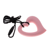 Maxbell Baby Teether Chew Teething Training Silicone Toys Pink Heart