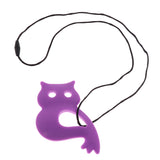 Maxbell Silicone Teething Pacifier Pendant Soother Teether for Baby Purple Owl