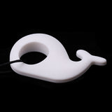 Maxbell Silicone Teething Pacifier Pendant Soother Teether for Baby White Whale