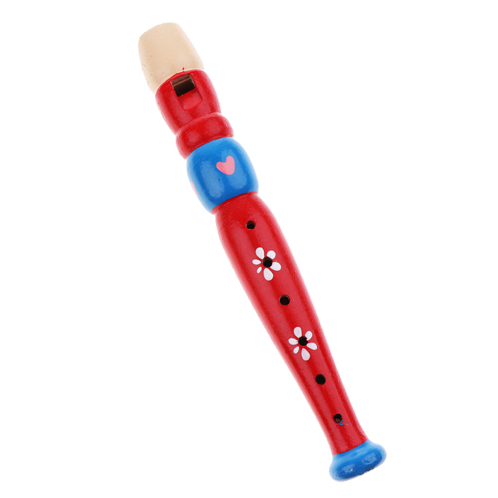 Maxbell Kids Toddler Wooden Flute Whistle Musical Instrument Education Toy
