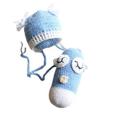 Maxbell Baby Boy Girl Toddler Owl Knit Crochet Hat Beanie Caps Photo Prop Blue