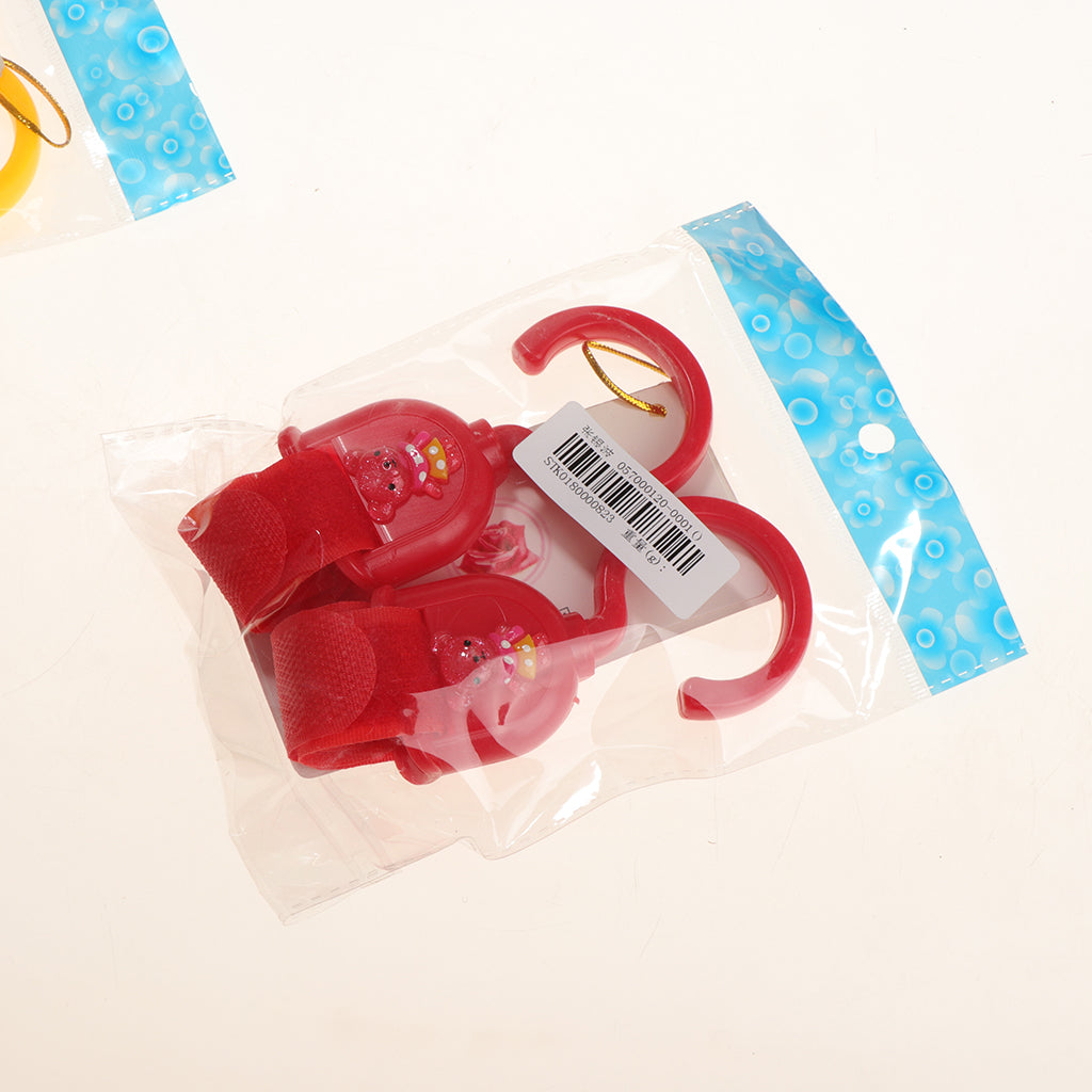 Maxbell 2 pieces Baby Hang Pram Hooks Clips Buggy Pushchair Hanger PlasticRed