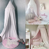 Maxbell Kids Baby Bed Canopy Bedcover Mosquito Net Curtain Bedding Dome Tent Style 1-Gray