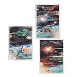 Maxbell 3Panel Art Oil Painting Canvas Picture Space Shuttle War Wall Decor  30x45cm