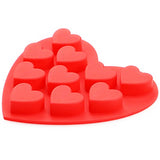 Max Silicone Fondant Mold Cake Decorating Chocolate Baking Mould Tool DIY Heart Red