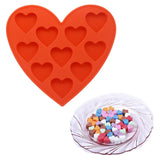 Max Silicone Fondant Mold Cake Decorating Chocolate Baking Mould Tool DIY Heart Red