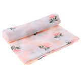 Maxbell Soft Muslin Baby Swaddling Blanket Newborn Infant Cotton Swaddle Towel Rose