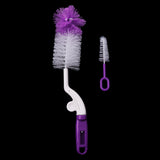 Maxbell Baby Newborn Bottle Valve and Teat Brush Cleaning Set Purple