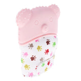 Maxbell 2Pcs Baby Teething Mitten Silicone Mitt Bite Training Glove Teether